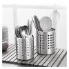 FHYTGBS Stainless Steel Cutlery Holder- Drainer Spoon Fork Chopsticks Storage Basket Rack Kitchen Accessories Tools Organizer view 4
