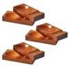 ASDUU Chopsticks Rest Wooden Chopsticks Spoon Fork Knife Holder Dinner Banquet Restaurant Tableware Rack 6 Pcs Chopstick Rest Decor Gift view 1