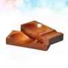 ASDUU Chopsticks Rest Wooden Chopsticks Spoon Fork Knife Holder Dinner Banquet Restaurant Tableware Rack 6 Pcs Chopstick Rest Decor Gift view 2
