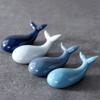 ASDUU 8pcs Whale Ceramic Chopsticks Rest Stand Rack Spoon Fork Knife Holder Rack Chopstick Rest Decor Gift view 3