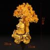 Buddha Statue Resin Buddha Statue Sculpture Wen God of Wealth Zen Buddha Statue Citrine Fortune Tree Decor Home Furnishings 8.27 Inches Art Deco Gifts view 2