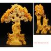 Buddha Statue Resin Buddha Statue Sculpture Wen God of Wealth Zen Buddha Statue Citrine Fortune Tree Decor Home Furnishings 8.27 Inches Art Deco Gifts view 3