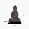 Buddha Statue Buddha Statue Resin Shakyamuni Buddha Statue Retro Plastic Carving Zen Home Handicraft Ornaments 15.16 Inches Art Deco Gifts (Color : A) view 2