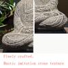Buddha Statue Buddha Statue Resin Shakyamuni Buddha Statue Retro Plastic Carving Zen Home Handicraft Ornaments 15.16 Inches Art Deco Gifts (Color : A) view 3