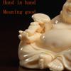 Buddha Statue Buddha Statue Ceramic Sculpture Maitreya Laughing Buddha Decoration Creative Car Buddha Decor Home Ornaments 2.95 Inches Art Deco Gifts view 3