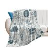 Blanket Throw Retro Treasure Map On The Theme of Travel Flannel Warm Soft Comfortable Fluffy Plush Blankets Living Room Couch Sofa Bed Bedroom Decoration Home Decor 60"X80" view 1