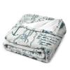 Blanket Throw Retro Treasure Map On The Theme of Travel Flannel Warm Soft Comfortable Fluffy Plush Blankets Living Room Couch Sofa Bed Bedroom Decoration Home Decor 60"X80" view 3