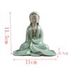Buddha Statue Ceramic Zen Buddha Sculpture South China Sea Guanyin Sitting Buddha Crafts Exquisite Creative Decor (Color : Green) view 2