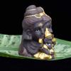Buddha Statue Ceramic Zen Buddha India Yoga Buddha Statue Shiva Ganesha Vishnu Sitting Buddha Crafts Exquisite Creative Decor (Color : A) view 3
