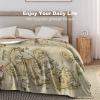 Blanket Throw Treasure Island Map in Hand Drawn Style Flannel Warm Soft Comfortable Fluffy Plush Blankets Living Room Couch Sofa Bed Bedroom Decoration Home Decor 60"X80" view 4