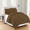 100% Egyptian Cotton Bedding Set-Taupe | Cal King/King Size Premium Collection-600 TC-Ultra Soft Breathable 6 PC Bed Set Includes-1 Flat,2 Pillowcases,1 Pinch Pleated Comforter with 2 Shams view 1
