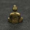 Buddha Statue Mini Portable Zen Buddha Retro Sitting Buddha Hand Sculpture Buddha Exquisite Home Office Desk Deco Gold (Color : A) view 3