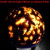 44mm 125g Yooperlite Syenite Sodalite Sphere Golden Fluorescent Under UV Polished Natural Gemstone Crystal Mineral Ball - China + Stand + 365nm, 3W UV Flashlight w/Optical Filter view 2