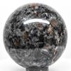 44mm 125g Yooperlite Syenite Sodalite Sphere Golden Fluorescent Under UV Polished Natural Gemstone Crystal Mineral Ball - China + Stand + 365nm, 3W UV Flashlight w/Optical Filter view 4