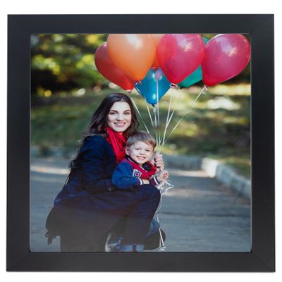 ArtToFrames 12x24 Inch Black Picture Frame, 1 - Pack, This 1.25 inch Custom MDF Poster Frame is Black, Comes with Economy Acrylic (Frame_Pack_1_FRBW72079-12x24)