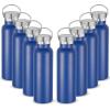Neihepal 20 oz Insulated Water Bottles,Stainless Steel Double Wall Sport Bottle with Lid of Handle (8, Navy) view 1