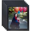 ArtToFrames 10x10 Inch Black Picture Frame, 5 - Pack, This 1.25 inch Custom MDF Poster Frame is Black, Comes with Regular Glass (Frame_Pack_5_FRBW72079-10x10) view 1