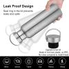 Neihepal 20 oz Insulated Water Bottles Bulk 8 Pack,Stainless Steel Double Wall Sport Bottle with Lid of Handle,Metal Reusable Thermoses Flask with Cup Cap for School,Hikers,Gift (Silver,Set of 8) view 4