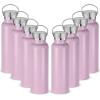 Neihepal 20 oz Insulated Water Bottles,Stainless Steel Double Wall Sport Bottle with Lid of Handle (8, Pink) view 1