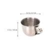 Hemoton 70ml Mini Cups Stainless Steel Water Mugs Rustproof Tea Cups for Office Restaurant view 2