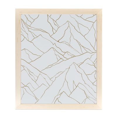 ArtToFrames 8x12 Inch White Picture Frame, This 0.81 Inch Custom Wood Poster Frame is Clear Maple - Comes with Foam Backing 3/16 inch and Regular Glass (FBPL0066-81784-YCLR-8x12)