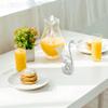 6 Metal Coffee Dessert Spoon Set Stainless Steel Creative Dinnerware Fruit Flatware Swan Base Holder Organizer with Spoons silver view 3