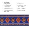 Custom Size Southwestern Design Blue Color Rubber Backed Non-Slip Hallway Stair Runner Rug Carpet 26 Inch Wide by Your Length 26in x 18ft view 2
