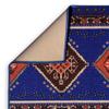 Custom Size Southwestern Design Blue Color Rubber Backed Non-Slip Hallway Stair Runner Rug Carpet 26 Inch Wide by Your Length 26in x 18ft view 4