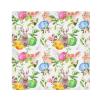 Easter Bunny Colored Eggs Cloth Napkins Washable Reusable Polyester Dinner Napkins 20 x 20 Inch for Home Weddings Parties Holiday Table Napkins Set of 1 view 1