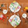 Easter Bunny Colored Eggs Cloth Napkins Washable Reusable Polyester Dinner Napkins 20 x 20 Inch for Home Weddings Parties Holiday Table Napkins Set of 1 view 3