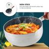 1 Set Snow Pan Milk Pan Noodle Pot Yukihira Sauce Small Soup Pot Wax Melting with Lid Sauce Oil Mini Cooker Kitchen Cooking With Cover Wood Baby Small White view 4
