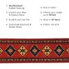 Custom Size Southwestern Design Burnt Orange Color Rubber Backed Non-Slip Hallway Stair Runner Rug Carpet 26 Inch Wide by Your Length 26in x 18ft view 2