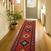 Custom Size Southwestern Design Burnt Orange Color Rubber Backed Non-Slip Hallway Stair Runner Rug Carpet 26 Inch Wide by Your Length 26in x 18ft view 3