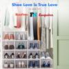 Shoe Organizer Shoe Storage Boxes, Shoe Boxes Clear Plastic Stackable, Shoe Organizer Closet, Clear Shoe Boxes Stackable, Shoe Storage Organizer Plastic Shoe Boxes Lids, Shoe Box Shoe Rack Organizer view 2