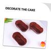 2000pcs Brushed Cake Tray Ice Cream Shop Coffee Shop Supplies Cake Paper Trays Oval Cake Cups Mini Muffins Brown Wrapping Paper White Cupcake Wrappers Foil Trays Baking Cake Gadget view 4