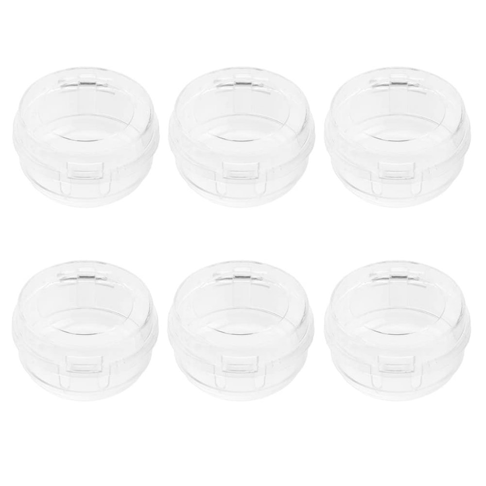SOLUSTRE 6pcs Stove Knob Transparent Gas for Safety Protectors for Boys and Girls Pets Easy Install Removable Compatible Gas Ranges