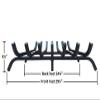 Model TG-29 Fireplace Grate. 3/4" Solid Steel Construction 29" Wide. view 3