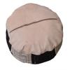 Pouf Hassock Leather Genuine Pouff Ottoman Footstool Medium Blue view 2