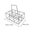 Cabilock Portable Handheld Beer and Bottle Storage Rack Creative Iron Basket for Kitchen Organization and Display for Home and Bar Use view 2