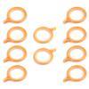 Curtain Rings, 10PCS Curtain Rings Plastic 36mm/1.42" Inner D, Drapery Ring for Curtain Rods Titanium Tone,Aicosineg view 1