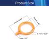 Curtain Rings, 10PCS Curtain Rings Plastic 36mm/1.42" Inner D, Drapery Ring for Curtain Rods Titanium Tone,Aicosineg view 2