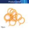 Curtain Rings, 10PCS Curtain Rings Plastic 36mm/1.42" Inner D, Drapery Ring for Curtain Rods Titanium Tone,Aicosineg view 4