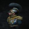 PANGCHENG 1/10 Officer Ancient Horse Guards Soldier Bust Figure Historical Resin Kit Unpainted Unassambled Miniature Model view 2