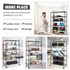 Dlewmsyic 6-Tier Heavy Duty Wire Shelving Unit - 6000lb Capacity, Adjustable NSF Metal Storage Rack with Wheels, 48" L18" W78" H for Garage, Pantry, Kitchen - Black view 3