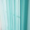 1 Piece Ombre Chiffon Sheer Window Scarf Valance Curtain 18ft for Living Room Bedroom Decor, 216 Inch Long Crinkle Soft Window Semi Sheer Voile Valance for Holiday, Wedding Party Decor, Teal, 52"W view 4