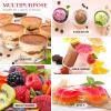 100 Pack Mini Dessert Cups with Spoons Small Plastic 3 oz Slanted Round Shooter Disposable Clear Plastic Parfait Appetizer Cup for Tasting Sample Appetizers view 4