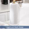 NearMoon Standing Paper Towel Holder, Kitchen Paper Towel Tissue Holder- for Bathroom Kitchen Countertop, Standard or Jumbo-Sized Roll Paper (with Marble Base, Brushed Gold) view 2