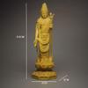 Buddha Statue Buddha Statue Solid Wood Guanyin Buddha Statue Tibet Buddha Statues for Home Decoration Sculpture Ornaments 3.74 Inches Art Deco Gifts view 2