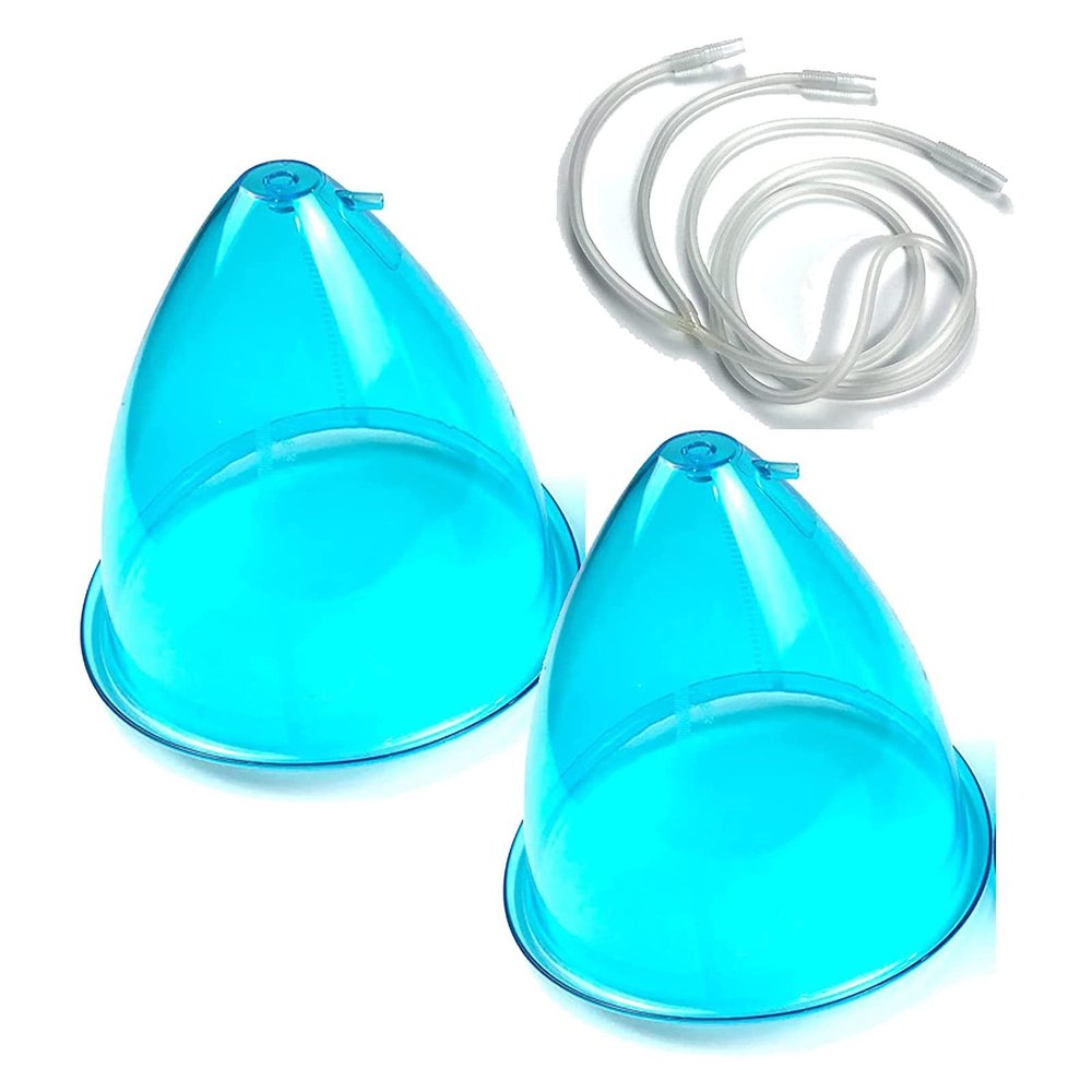 180ML Buttock Vacuum Cups, Breast Enlargement Machine Accessories Butt Suction Cups(Blue)