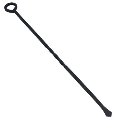 AB Tools 21" Loop Top Twisted Poker Fire Coal Wood Burner Black Steel Metal 550mm